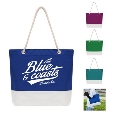 Canvas Tote Bag with Rope Handle