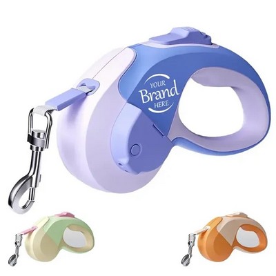 Portable Pet Retractable Leash with LED Flashlight
