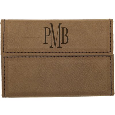 Leatherette Hard Business Card Holder