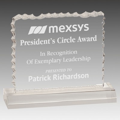 Cracked Ice Acrylic with Base