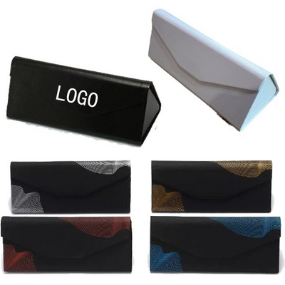 Portable Triangular Folding Storage Glasses Case