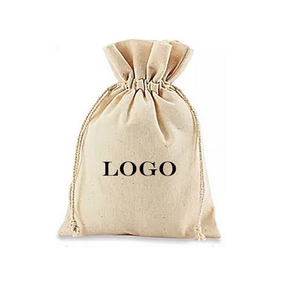 5" x 7" Deluxe Natural Cotton Pouch.