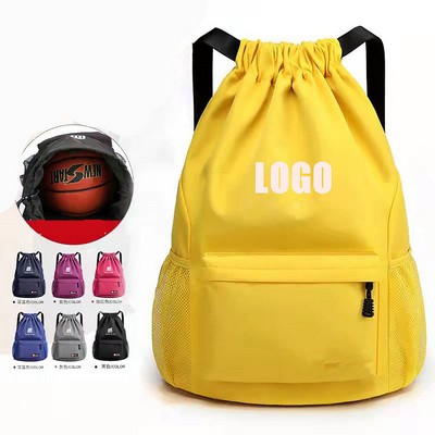 Drawstring Basketball Soccer Backpack Bag