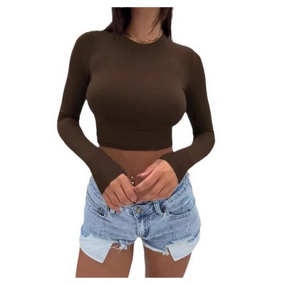 Crop Top With Sleeves