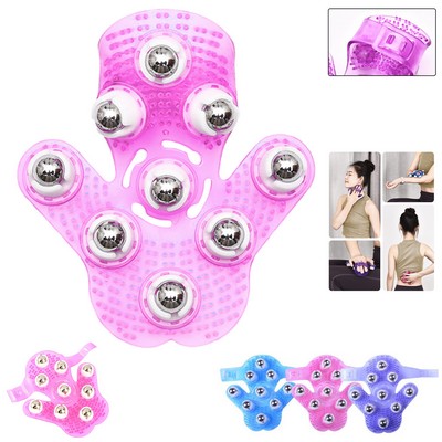Palm-Shaped Handheld Beaded Massager
