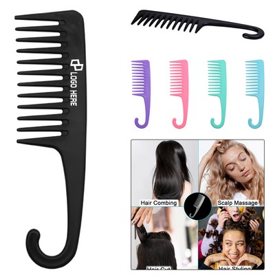 Wide Teeth Combs W/ Hook Handle