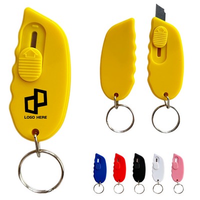 Mini Retractable Knife W/ Keychain