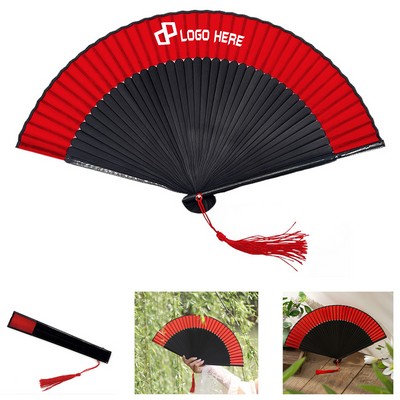Retro Style Handheld Bamboo Folding Fan
