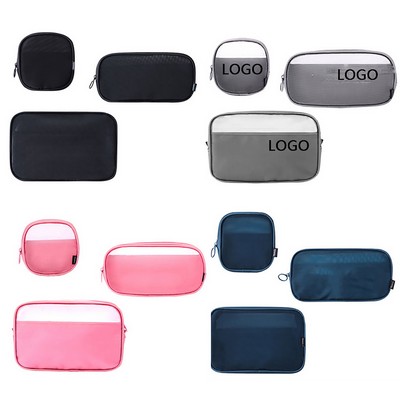 Grid Wash Cosmetic Bag