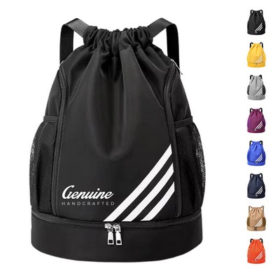 Sporty Oxford Drawstring Backpack