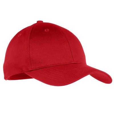 Port & Company Youth Six-Panel Twill Cap.