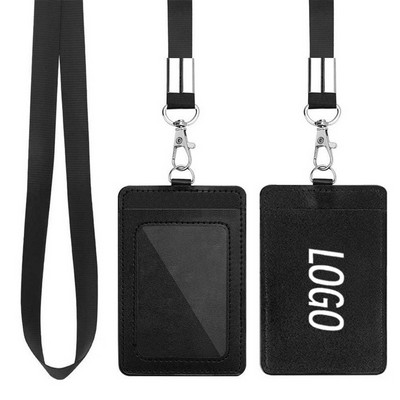 Dual-Layer PU Leather ID Card Holder