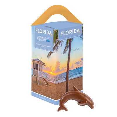 Souvenir Tote Box with Dolphin Shaped Chocolate