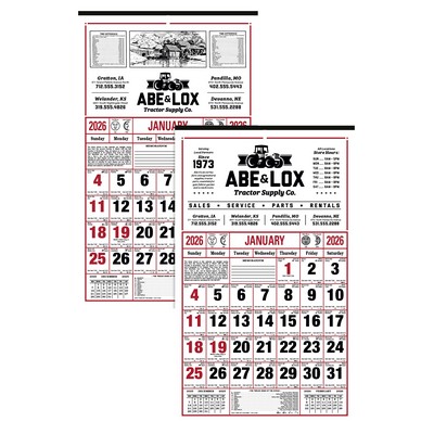 Skinner & Kennedy™ 8-Sheet Almanac Calendar