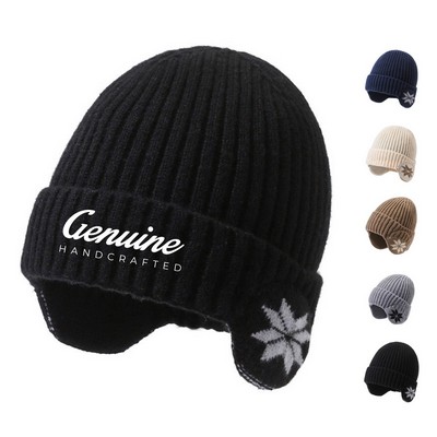 Cozy Knit Hat with Ear Flap