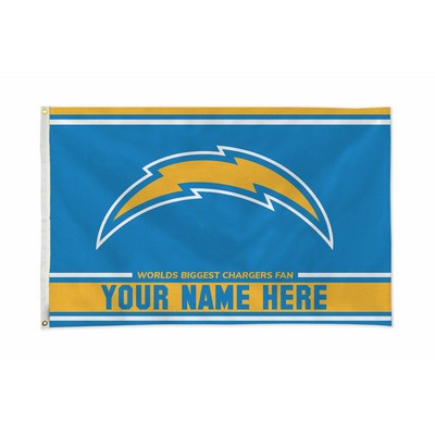Los Angeles Chargers Personalized NFL® Flag (3'x5')