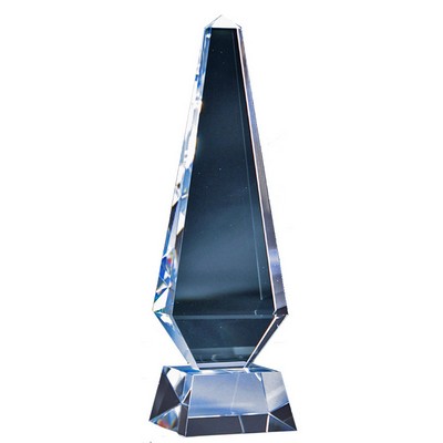 Optical Crystal Obelisk Award (11" x 31/2")