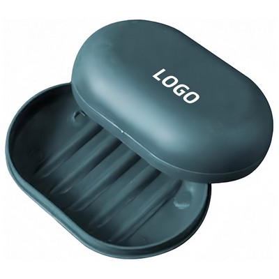 Drainable Soap Box With Lid Minimalist Design