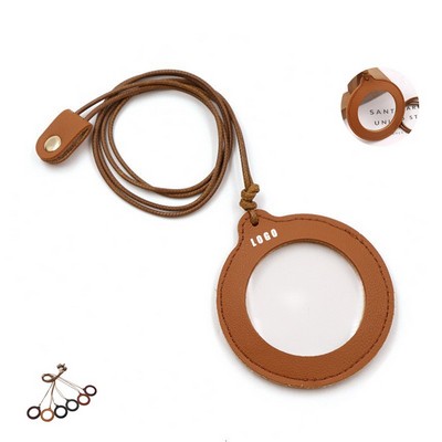 Leather Necklace Magnifying Glass
