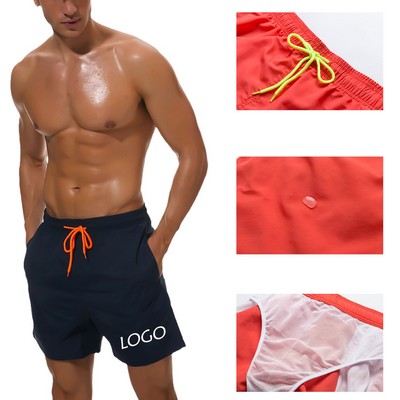 Men's Swim Trunks Beach Shorts With Pockets