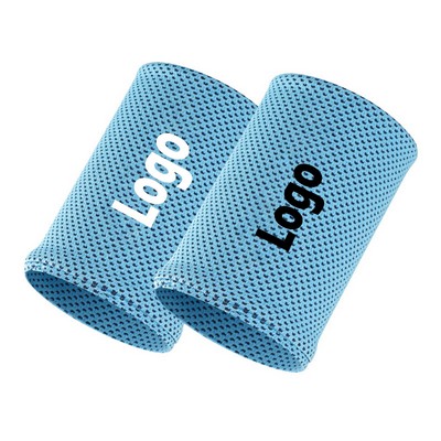 2 Pairs Chilling Ice Silk Iced Wrist Guards