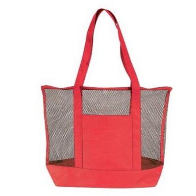 Mesh tote - Close out pricing - Stock = forest/black 2300; red/black 3300;