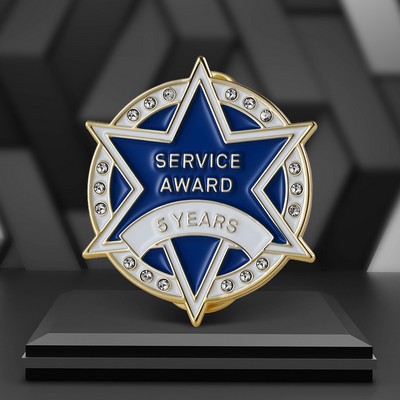 1" Year of Service Soft Enamel Lapel Pins