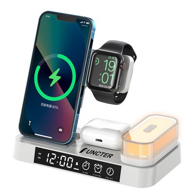 Foldable Wireless Charge Station W/A Light