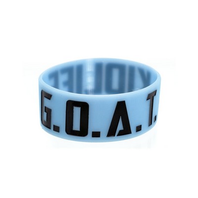 1" Rush Glow-in-the-Dark Silicone Wristband