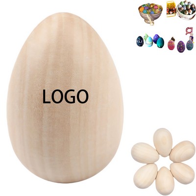 Easter Wooden Simulated Eggs