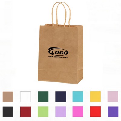 Natural Kraft Paper Shopper Tote Bag