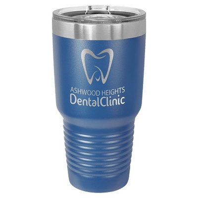 Polar Camel 30 oz. Royal Blue Insulated Ringneck Tumbler with Slider Lid
