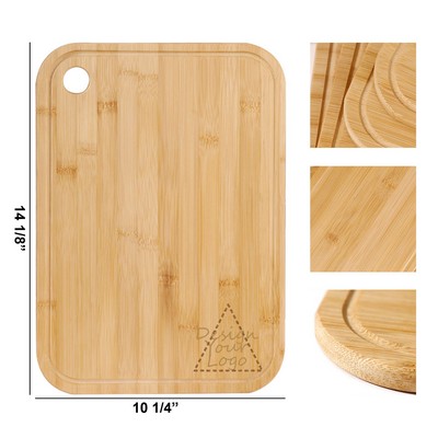 Large Hanging Bamboo Square Cutting Board