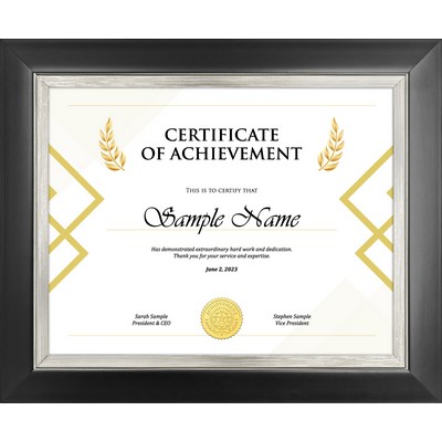 Legion - Certificate Frame (Black & Silver)