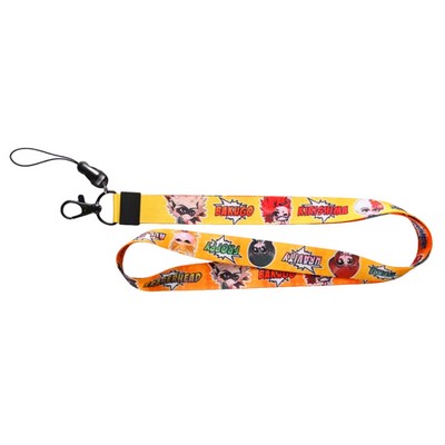 3/4" Polyester Custom Printed Lanyard