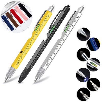 9 in 1 Metal Multi Tool LED Touch Light Ballpoint Pen