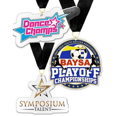 Medallions Custom 6" Hd Art Acrylic Shaped Medal