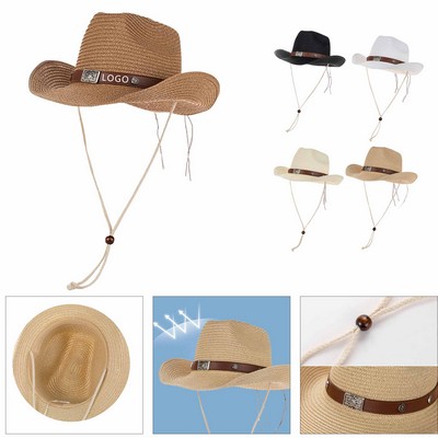 Western Style Straw Cowboy Hat