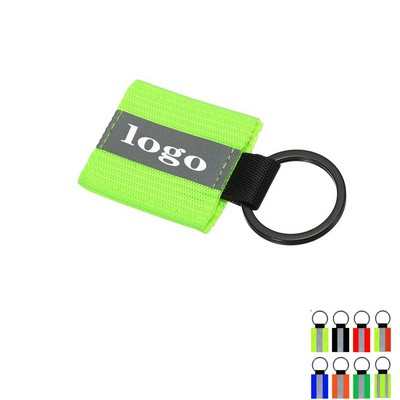 Reflective Zipper Pull Keychain Tags