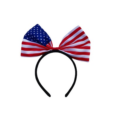 Patriotic USA Independence Day Headband with Stars and Strip