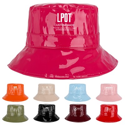 Custom Waterproof PU Bucket Hat