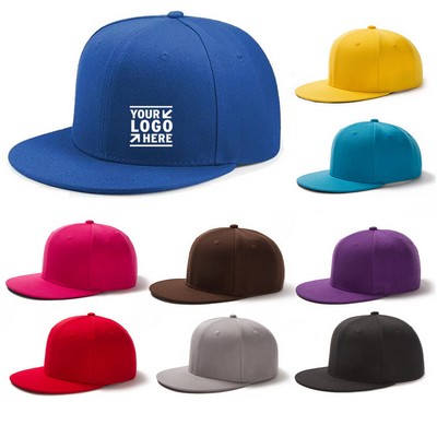 Classic Flat Brim Hip Hop Trucker Baseball Cap