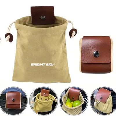 Collapsible Canvas Foraging Pouch