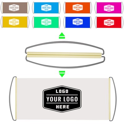 Custom Retractable PET Hand Banner