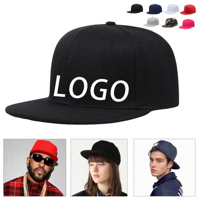 Flat Brim Baseball Cap Hip Hop Cap