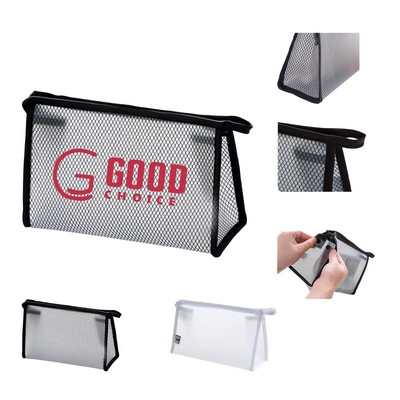 Zipper Mesh Makeup Bag