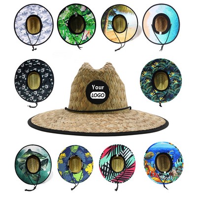 Adult Unisex Beach Straw Large Brim Sun Hat