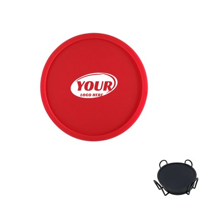 Round Silicone Coasters