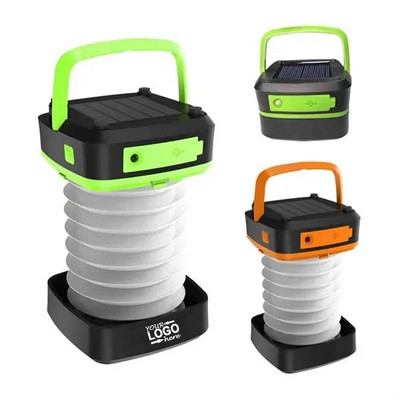 Solar and USB Charging Collapsible Camping Lantern
