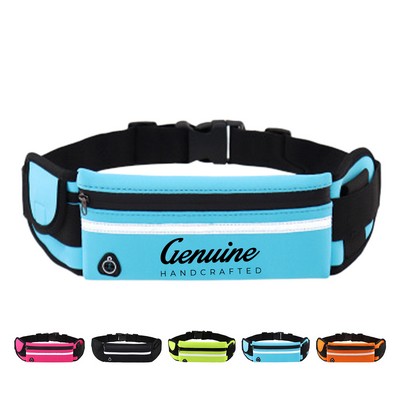 Waterproof Outdoor Fanny Pack with Headphone Hole